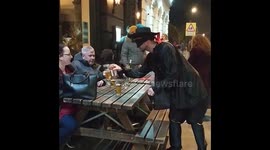 Man swallows hot dog at pub