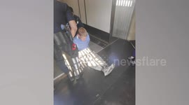 Tourist sparks panic after opening plane door moments before takeoff in Thailand