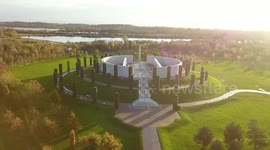 Amazing aerial views of the National Memorial Arboretum in Derbyshire ahead of Remembrance Sunday