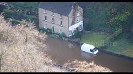 Roads left submerged as flooding strikes towns across the Midlands A6