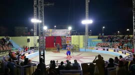 Funny Russian Clown Show At Circus