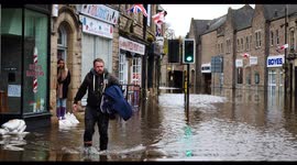 Businesses flooded by the River Derwent in Matlock, Derbyshire Freya King‘s new shop damaged by water