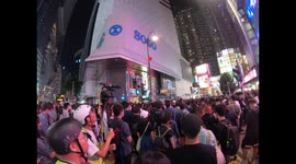 Hongkong protesters cry for revenge at mourning assembly of their dead comrade