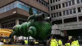 The starbug from the TV series red dwarf makes an appearance at the lord mayor's parade