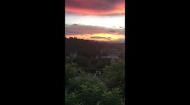 Sunset over Florence Italy