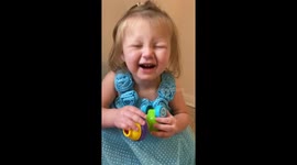 My 2 yr old granddaughter makes a funny face.