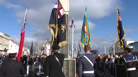 Solemn Remembrance Sunday ceremony held in Weymouth