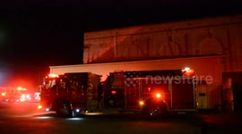 Commercial Building Fire Strong, Pennsylvania
