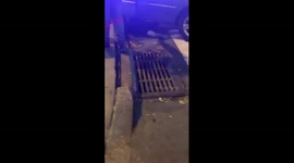 NYPD and FDNY rescue woman pinned underneath stole car part2