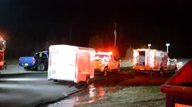 Commercial Building Fire Strong, Pennsylvania