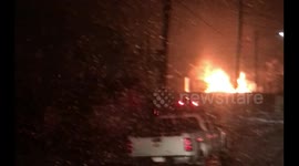5th Alarm fire Helmet Camera / Inbound video