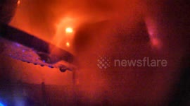 Helmet Camera video 5th Alarm Fire