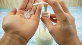 Ukrainian man has an easy hack to make his own liquid soap