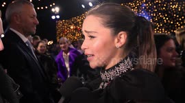 Emilia Clarke and Emma Thompson on Last Christmas – interview at premiere in London