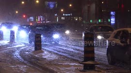 Record-breaking snowfall hits the Toronto area during Remembrance Day