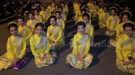 Loy Krathong parade in Chiang Mai,Thailand