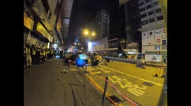Intense skirmishes, as Hong Kong protesters assault Mongkok police station and are repelled with tear gas and rubber bullets