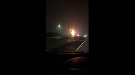 tree on fire off 5 freeway, North bound 11/13/19 at 4:12 AM