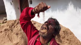 Meet the Indian man who is addicted to eating a kilogram of soil each day