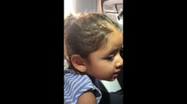 Daughter Prays on plane - do you see grandma?
