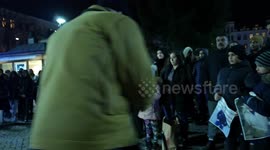 Protest against violence takes place in Malmö (Sweden) after the dead of a 15 year old boy.