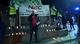 Protest against violence takes place in Malmö (Sweden) after the dead of a 15 year old boy