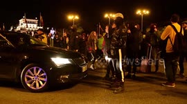Hundreds gather to protest eviction of activists from 'La Ingobernable' social center in Madrid