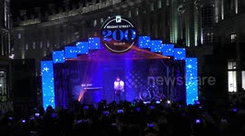 Maisie Peters performs at Regent Street Christmas Lights switch-on