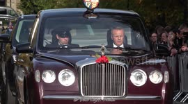 Queen Elizabeth's Police Motorcade Escorting VIP’s & Royal Members - Large Police Presence!