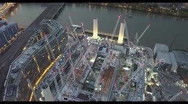 Battersea Power Station Drone shot (BIRDS EYE VIEW 4K)