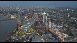 Battersea to Vauxhall Aerial view (Drone Shot 4K)