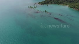 The sea level rises