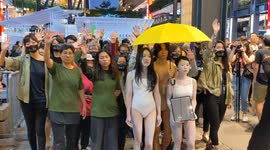 Flash Performance 1 in Support of Hong Kong's Democracy Movement