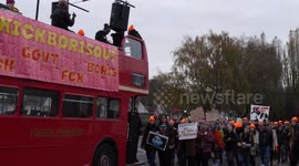 Hundreds of students and young people take part in noisy ‘Kick Boris Out’ protest in UK PM's constituency