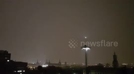 Horizontal lightning storm