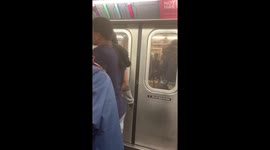 Shocking scene NYPD draw guns to arrest unarmed black teen on subway for fare evasion