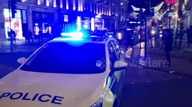 Police Incident At Oxford Circus In London