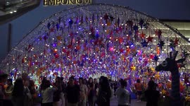 Glittering bright stars in Bangkok.