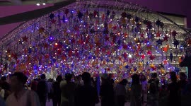 Christmas stars over over Bangkok.