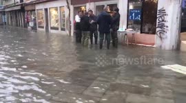 Venice underwater again as high tide brings fresh flooding