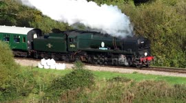 Steam Train  - Swanage Railway; Dorset, UK - Taken From Corfe Castle