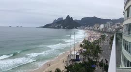 Newsflare Edit - Burning boat, Rio, Ipanema