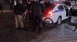 Greek police confiscate bicycles at anniversary march of 1973 student uprising