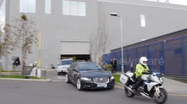 Prime Minister Boris Johnson leaves CBI 2019