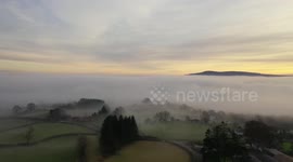 Fog Inversion Over N. Ireland Today