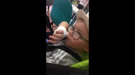 Cute autistic boy kisses his own ‘poorly’ better, just the cutest