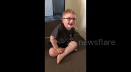 A non-verbal autistic 4-year-old boy adorably laughs and then speaks for the first time in the UK