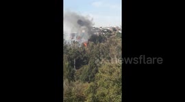 Incendio cerro rodelillo, Valparaiso, Chile