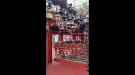 Indian temple has tens of thousands of bells tied to its buildings to grant devotees' wishes