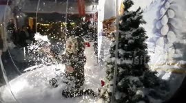 Christmas Snow Globe Boys Slowmotion